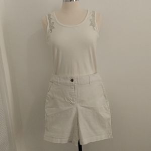 Shorts & sleeveless top vanla color tagless top polo by Ralph Lauren embellish.